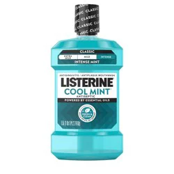 Listerine Antiseptic Intense Mouthwash for Bad Breath - Cool Mint - 1.5L: Paraben & Sulphate Free Formula