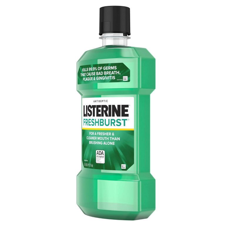 slide 11 of 11, Listerine Antiseptic Mouthwash for Bad Breath Freshburst - 1.5L, 1.5 liter