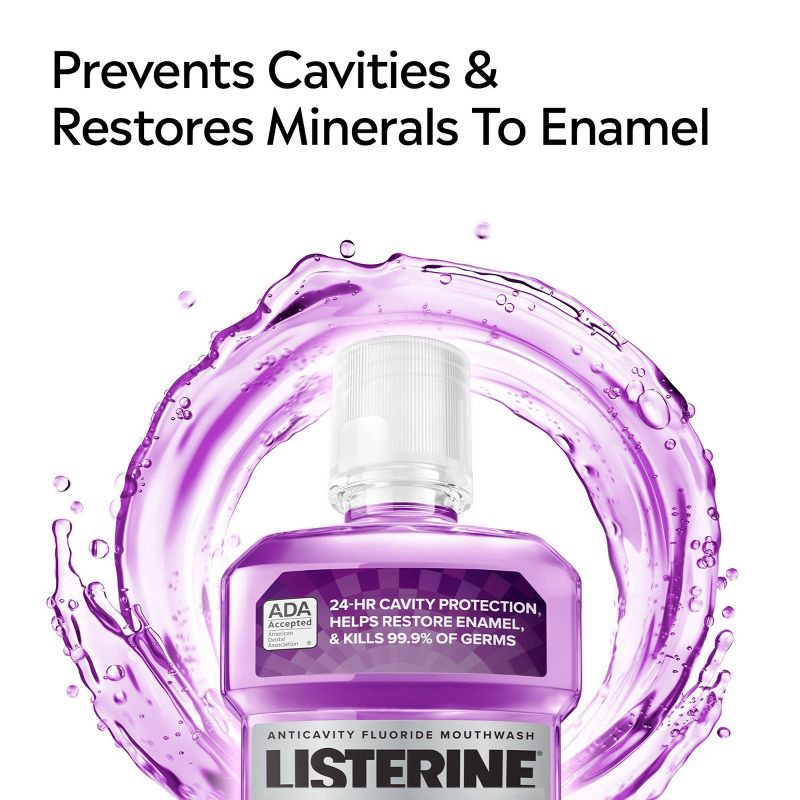 slide 5 of 11, Listerine Total Care Anticavity Fluoride Mouthwash - 1L, 1 liter