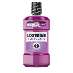 Listerine Total Care Anticavity Fluoride Intense Mouthwash - Mint - 1L