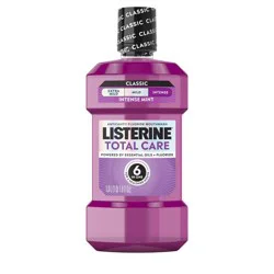 Listerine Total Care Anticavity Fluoride Intense Mouthwash - Mint - 1L