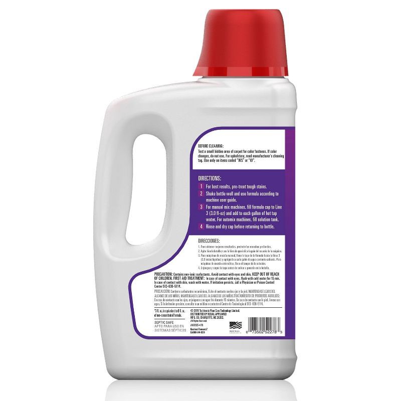 slide 2 of 3, Hoover Paws & Claws 64oz Deep Cleaning Carpet Cleaner Shampoo with Stainguard Solution for Pets - AH30925, 64 oz