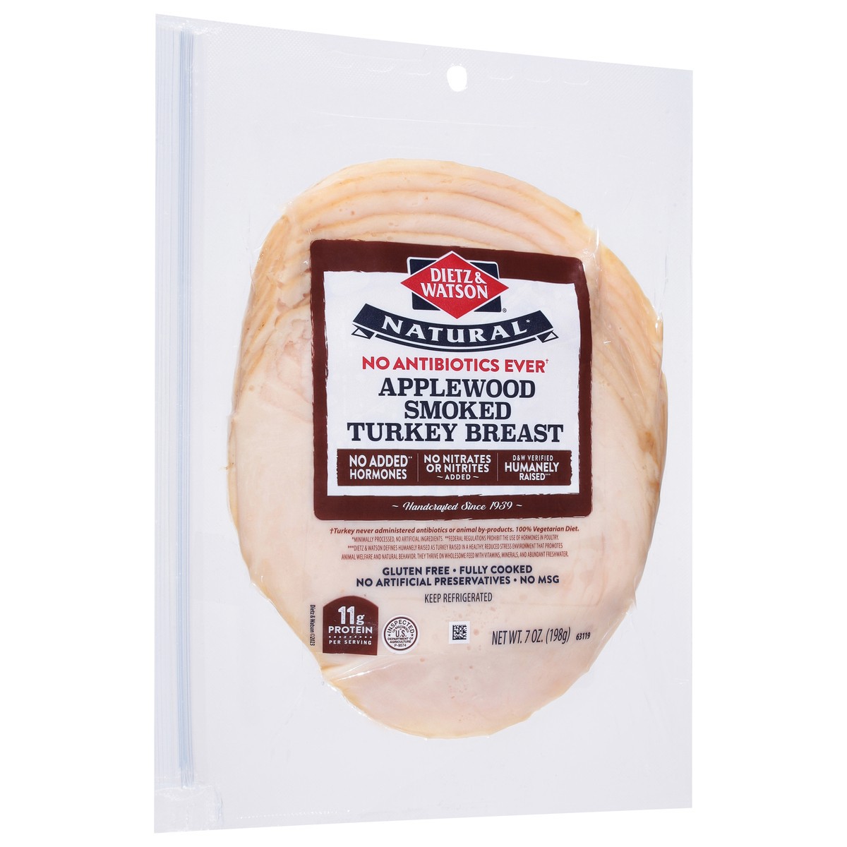 slide 2 of 9, Dietz & Watson Applewood Smoked Turkey Breast 7 oz, 7 oz