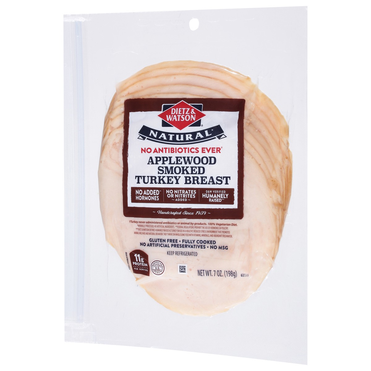 slide 4 of 9, Dietz & Watson Applewood Smoked Turkey Breast 7 oz, 7 oz