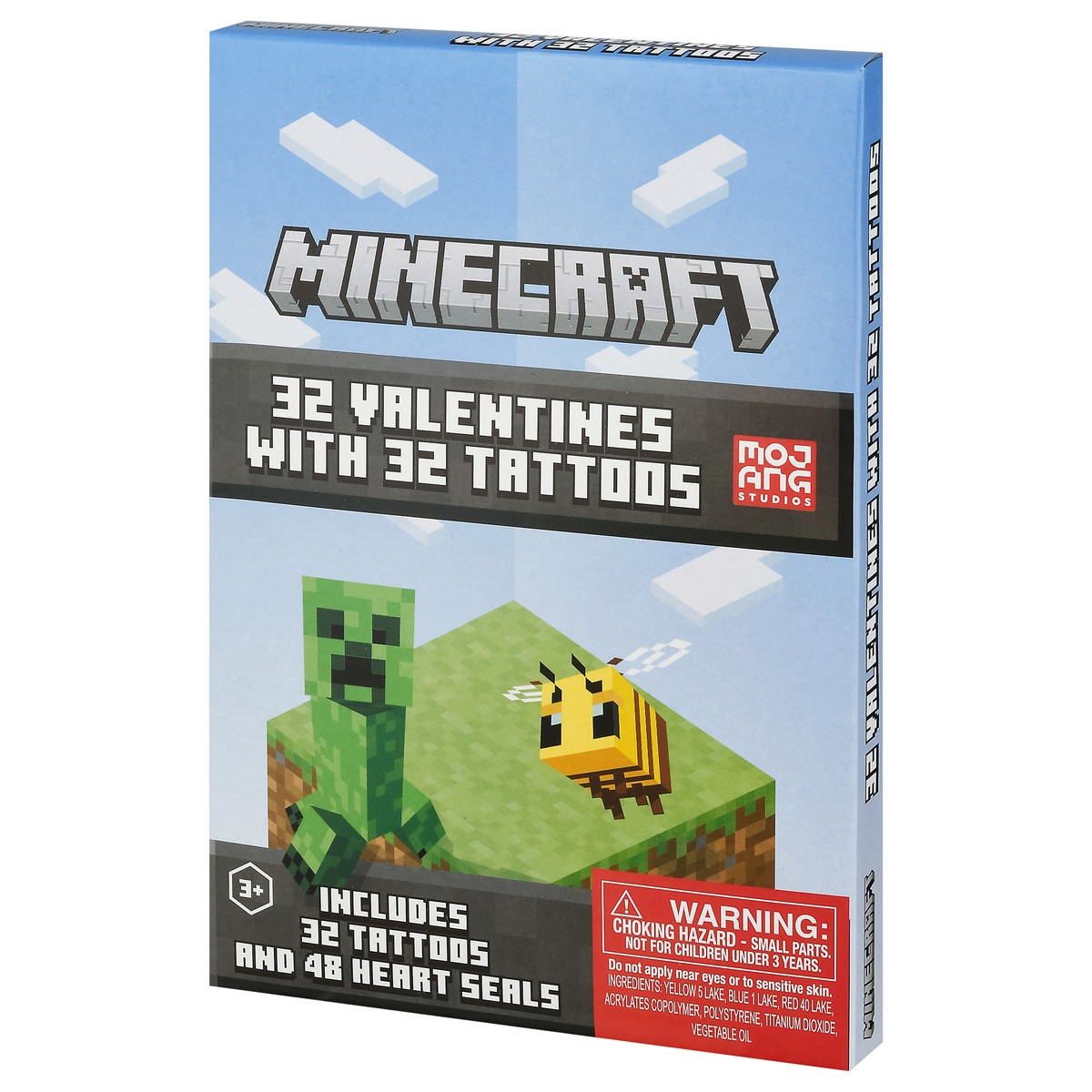 slide 8 of 10, IG Design Group Minecraft Valentines with Tattoos 32 Pieces 1 ea, 1 ct
