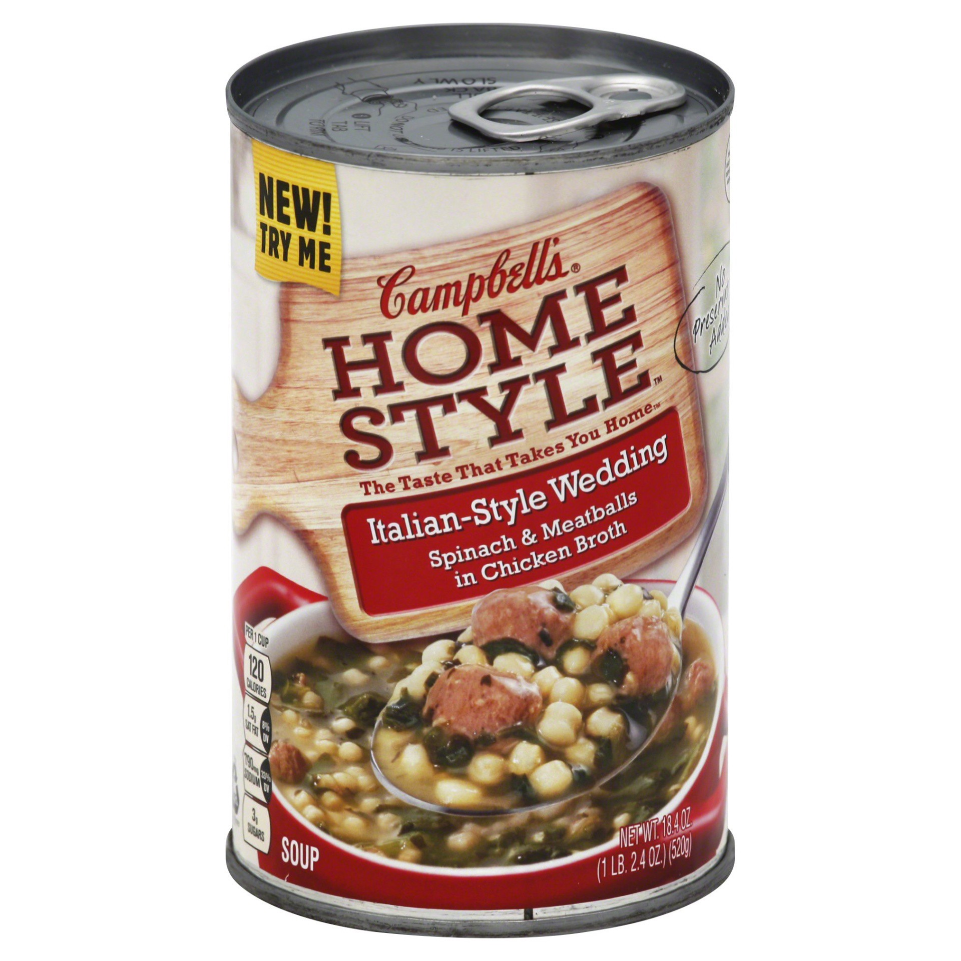 slide 1 of 2, Campbell's Homestyle Italian-Style Wedding Soup, 18.6 oz