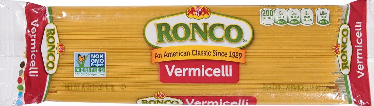 slide 2 of 9, Ronco Vermicelli 16 oz, 16 oz