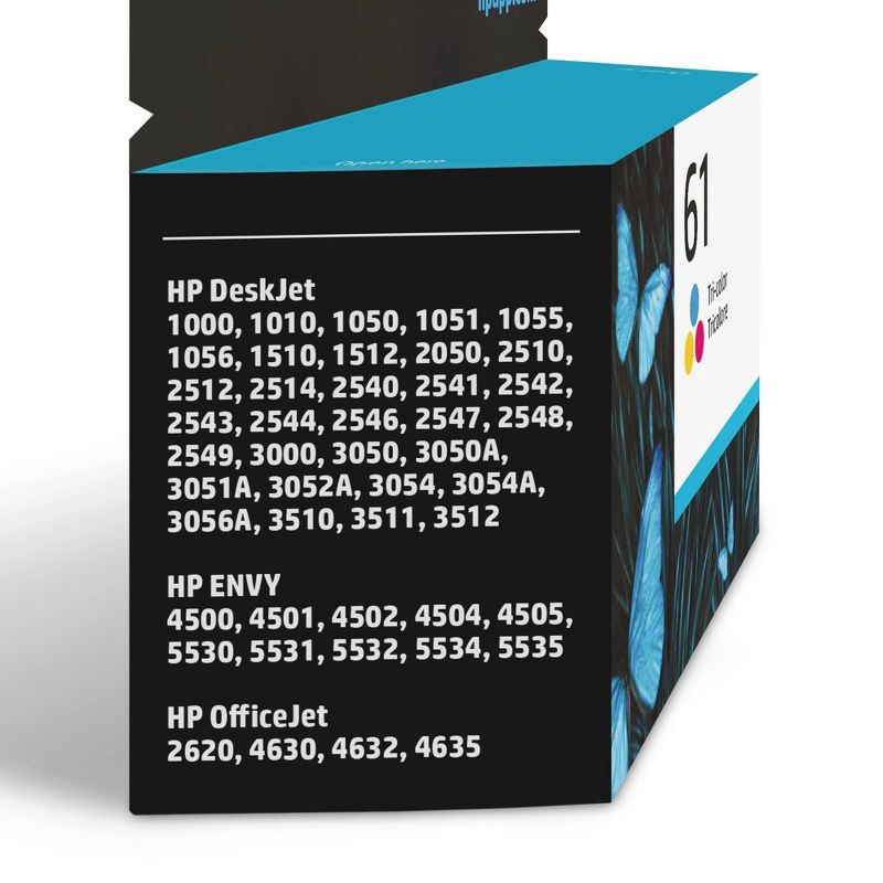 slide 2 of 5, HP Inc. HP 61 Single Ink Cartridge - Tri-color (CH562WN), 1 ct