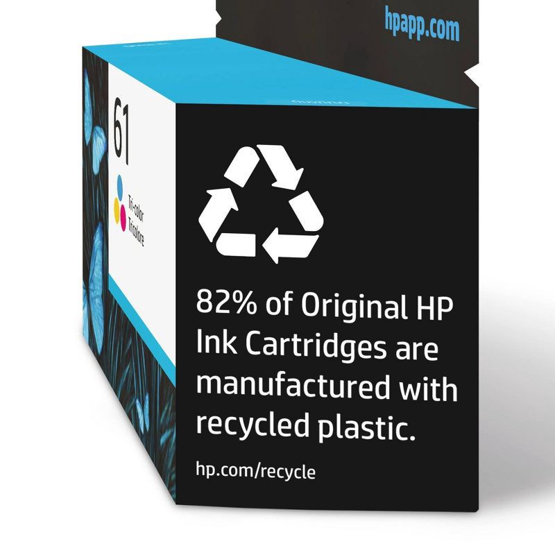slide 4 of 5, HP Inc. HP 61 Single Ink Cartridge - Tri-color (CH562WN), 1 ct