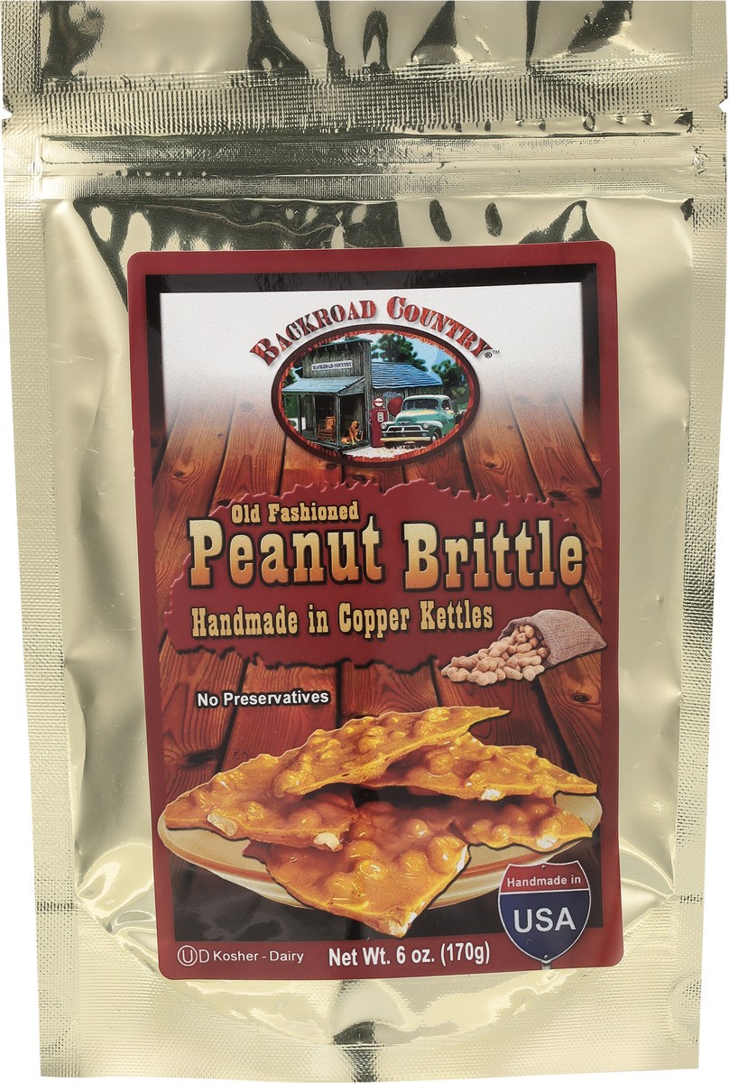 slide 5 of 9, Backroad Country Old Fashioned Peanut Brittle 6 oz, 1 ct