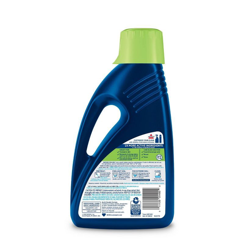 slide 2 of 3, BISSELL 2X Pet Stain & Odor 60oz. Upright Carpet Cleaner Formula - 99K52, 60 oz