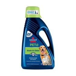 BISSELL 2X Pet Stain & Odor 60 fl oz Upright Carpet Cleaner Formula - 99K52: Liquid Solution for Carpets & Upholstery