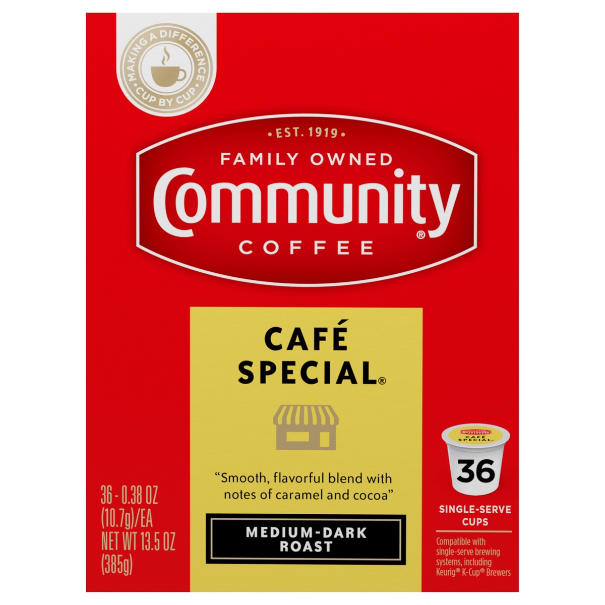 slide 1 of 13, Community Coffee Coffee, 36 ct