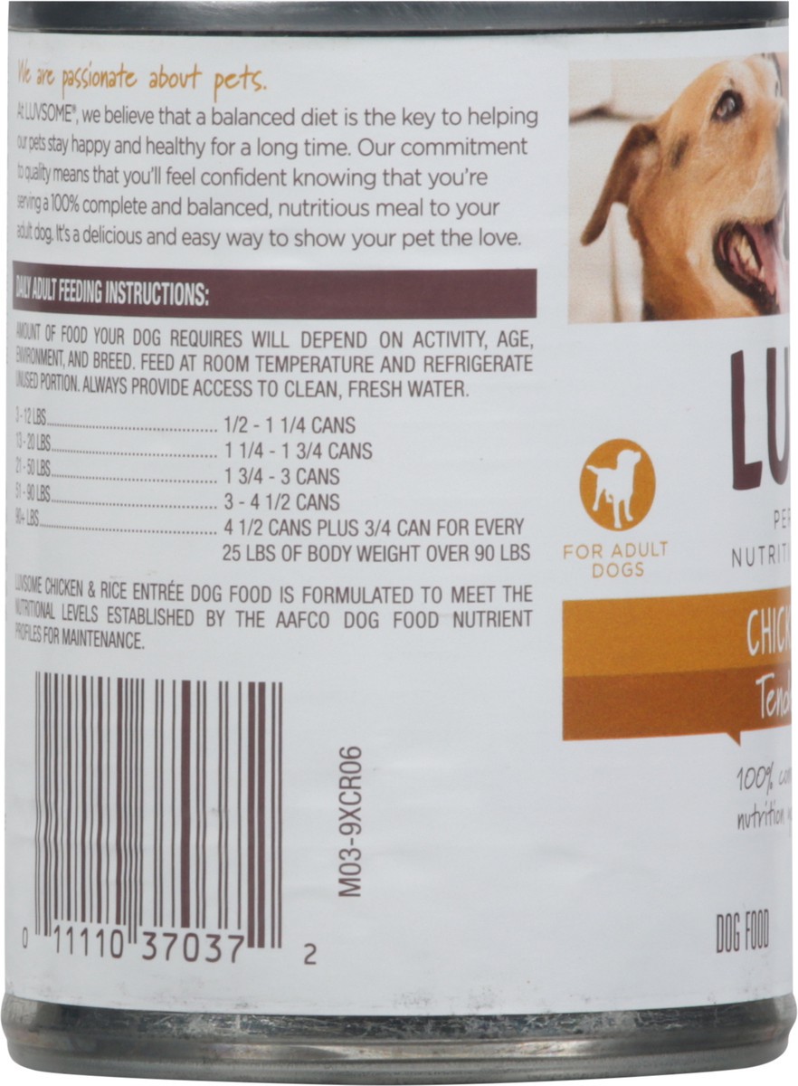 slide 7 of 9, Luvsome Chicken & Rice Entree Dog Food 13 oz, 13 oz