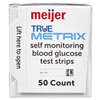 slide 17 of 29, Meijer True Metrix Self Monitoring Blood Glucose Test Strips, 50 ct