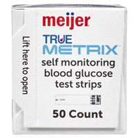 slide 11 of 29, Meijer True Metrix Self Monitoring Blood Glucose Test Strips, 50 ct