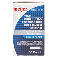 slide 23 of 29, Meijer True Metrix Self Monitoring Blood Glucose Test Strips, 50 ct