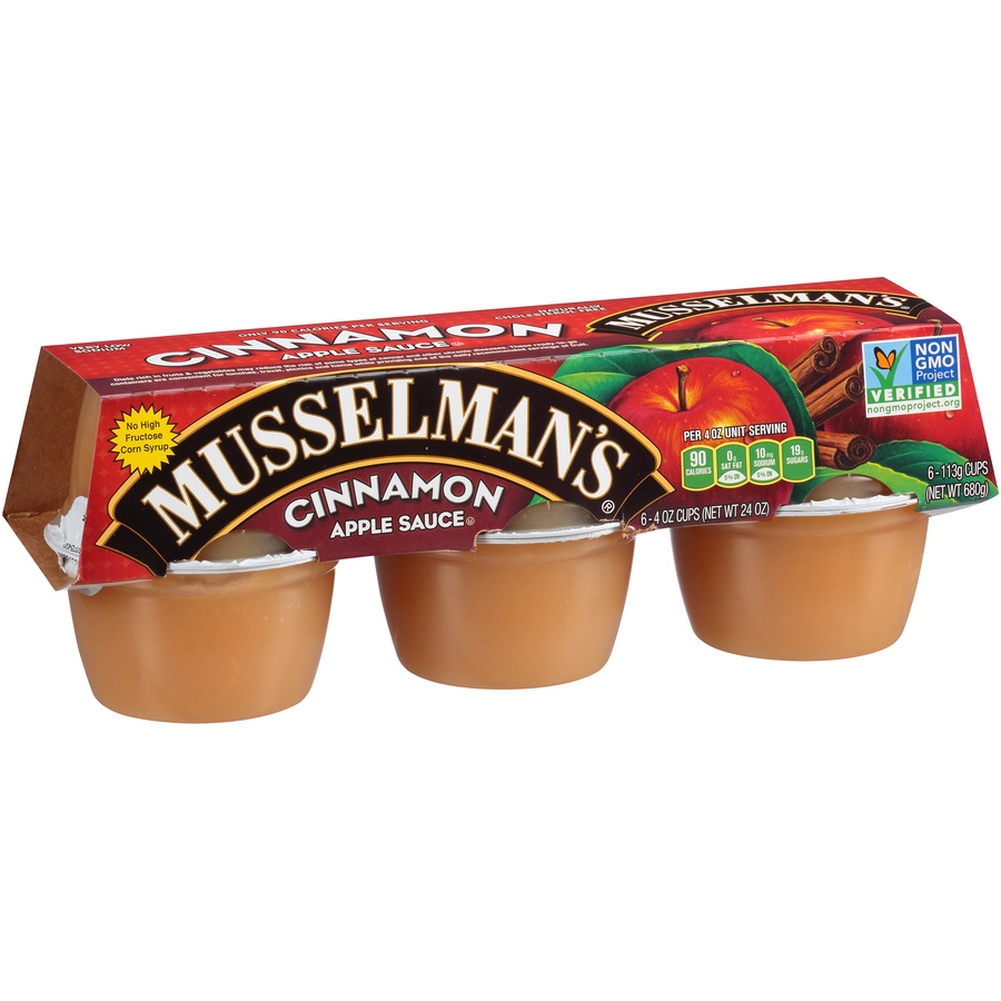 slide 3 of 8, Musselman's Cinnamon Apple Sauce 6 - 4 oz., 6 ct