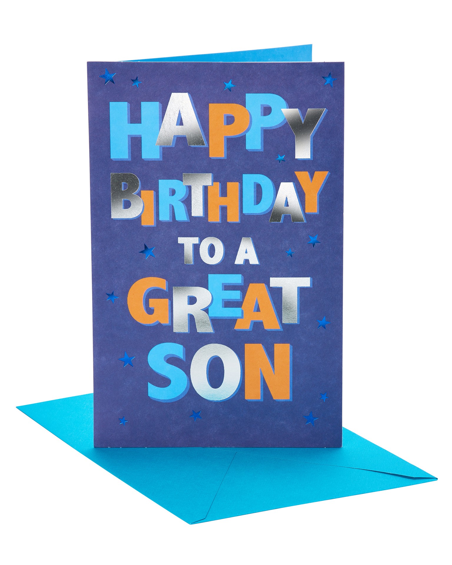 slide 1 of 9, American Greetings Birthday Card for Son (To A Great Son), 1 ct
