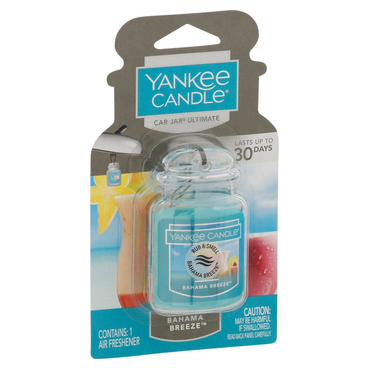 slide 2 of 9, Yankee Candle Car Jar Ultimate Bahama Breeze Air Freshener 1 ea, 1 ct