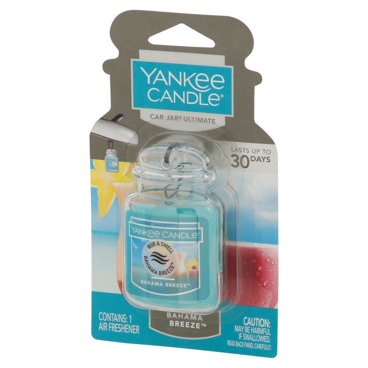 slide 3 of 9, Yankee Candle Car Jar Ultimate Bahama Breeze Air Freshener 1 ea, 1 ct