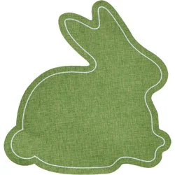 Destination Holiday Green Bunny Easter Placemats