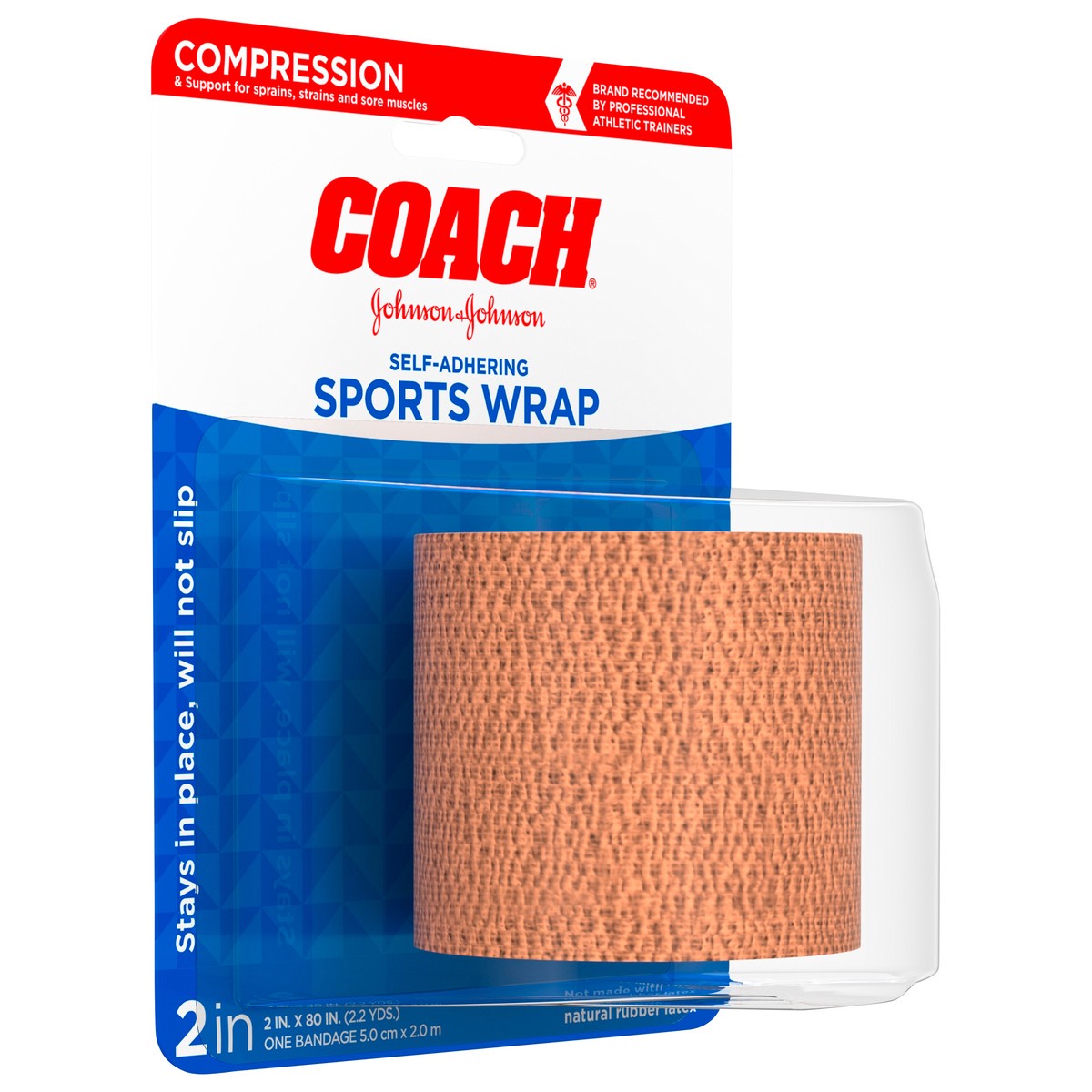 slide 6 of 8, Johnson & Johnson Coach Self-Adhering Elastic Bandage, 1 ct