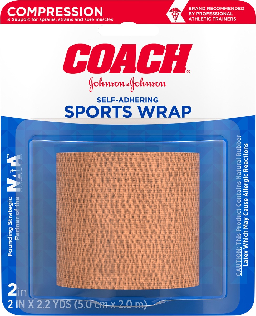 slide 7 of 8, Johnson & Johnson Coach Self-Adhering Elastic Bandage, 1 ct