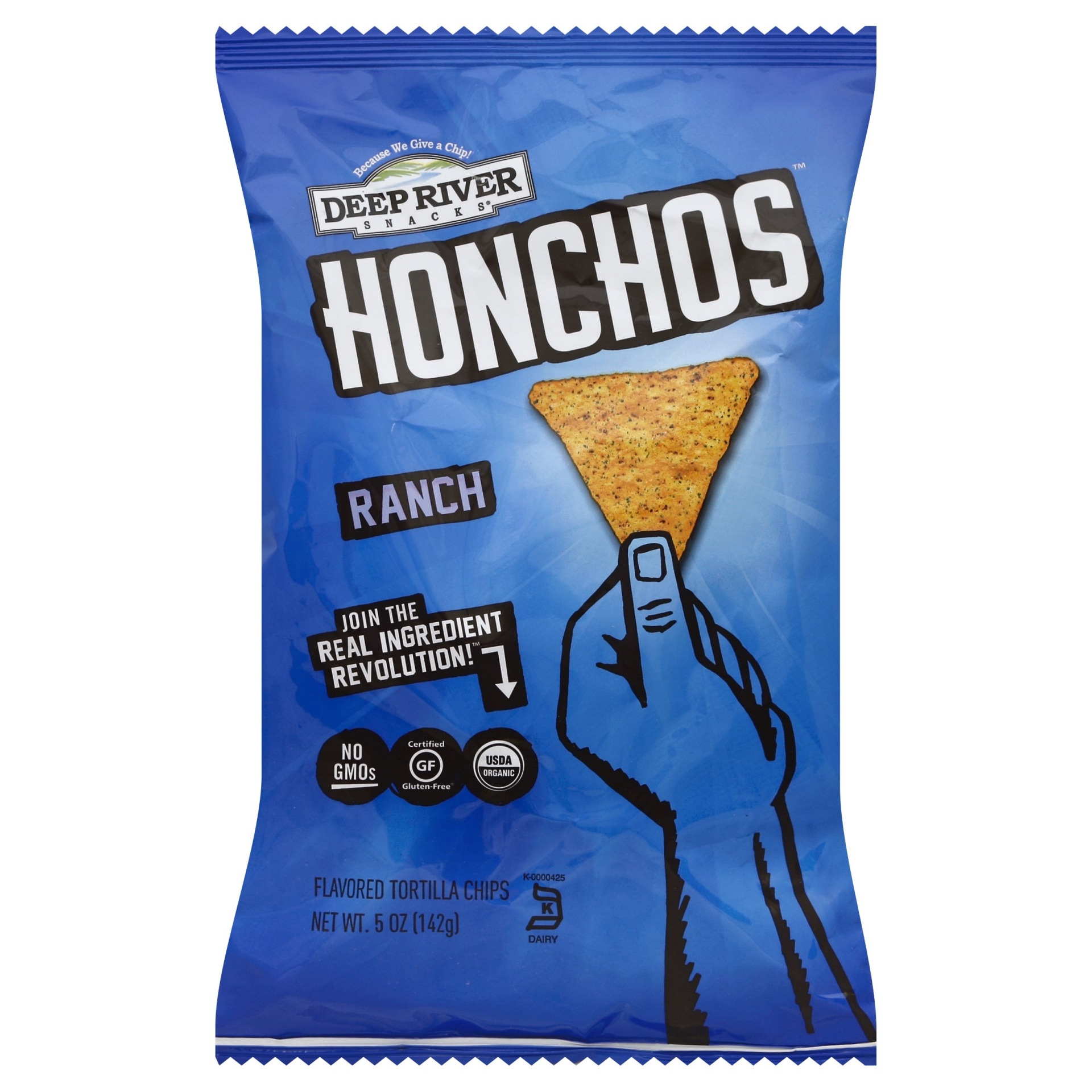 slide 1 of 1, Deep River Snacks Honchos Ranch Tortilla Chips, 5 oz