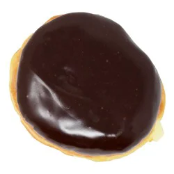 H-E-B Bakery Chocolate Iced Bavarian Creme Filled Bismark Donut