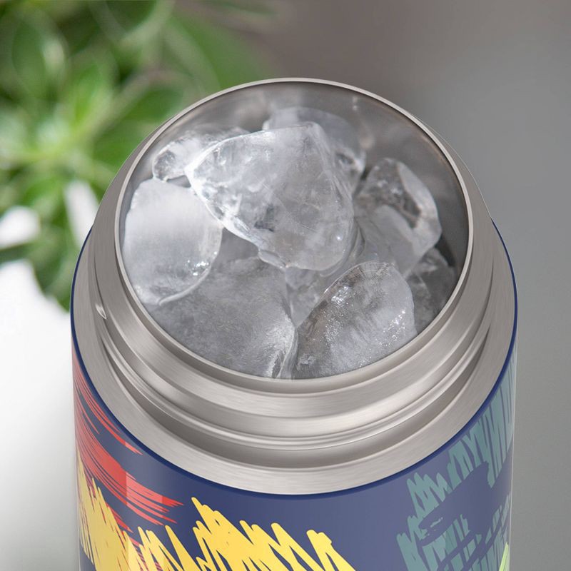 slide 8 of 9, Thermos Stainless-Steel Funtainer Bottle, 12 Oz, Dinosaur Print, 1 ct