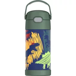 Thermos Kids' 12 oz Stainless Steel FUNtainer Water Bottle with Bail Handle - Dinosaurs