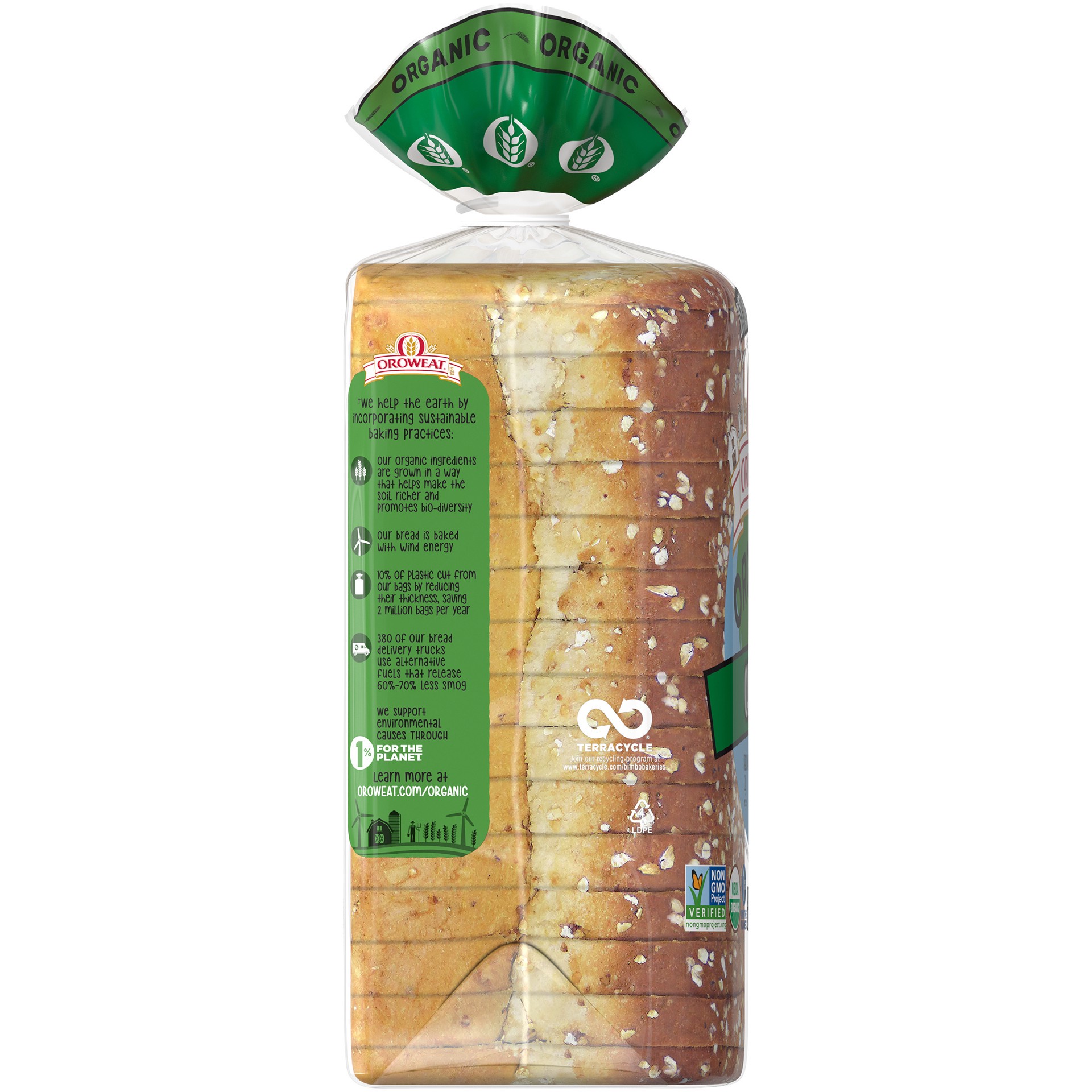 slide 5 of 5, Oroweat Organic Oatnut Bread - 27oz, 27 oz