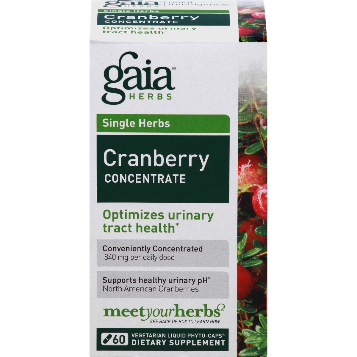 slide 1 of 9, Gaia Cranberry Concentrate, 60 ct