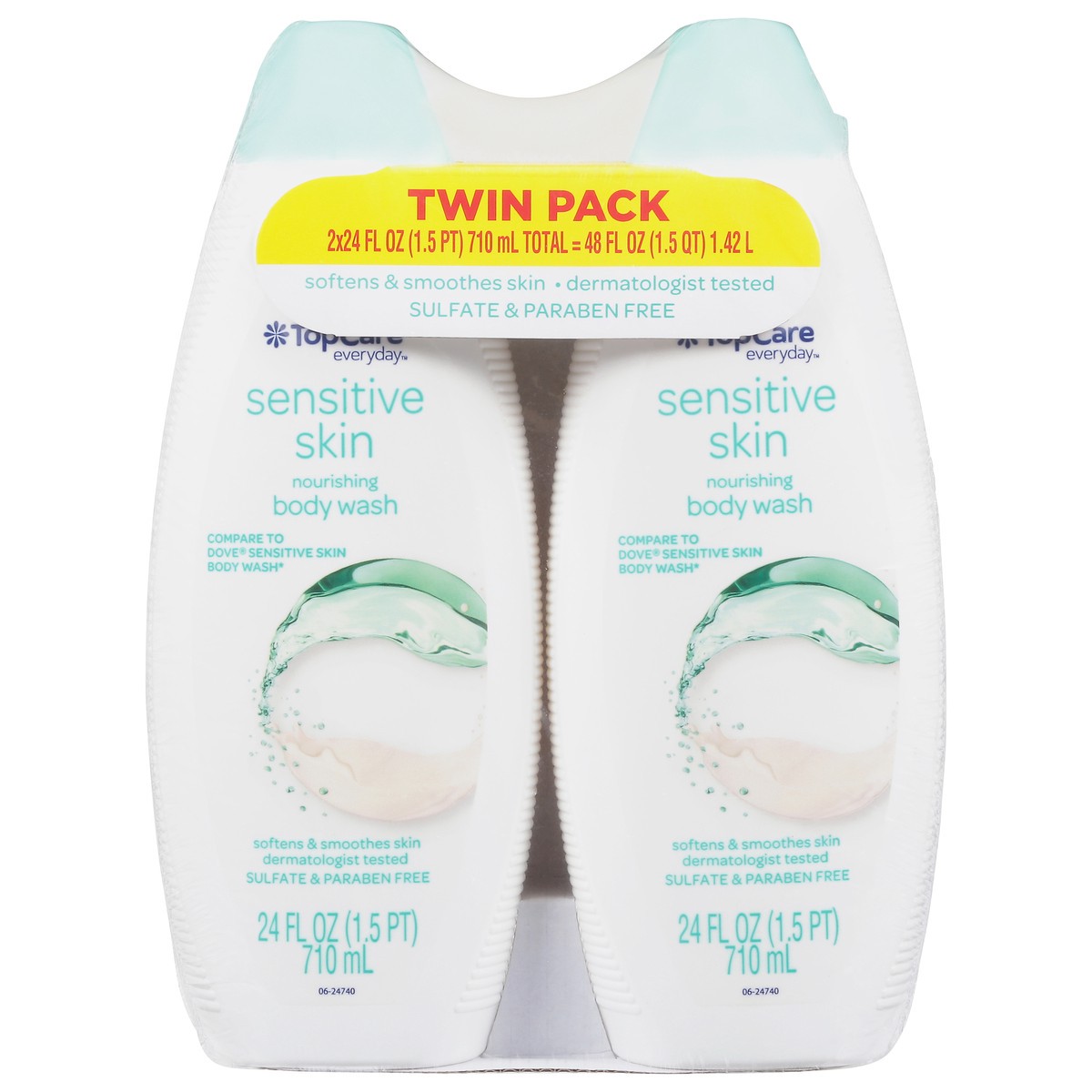 slide 7 of 15, TopCare Everyday Twin Pack Sensitive Skin Nourishing Body Wash 1 ea, 2 ct