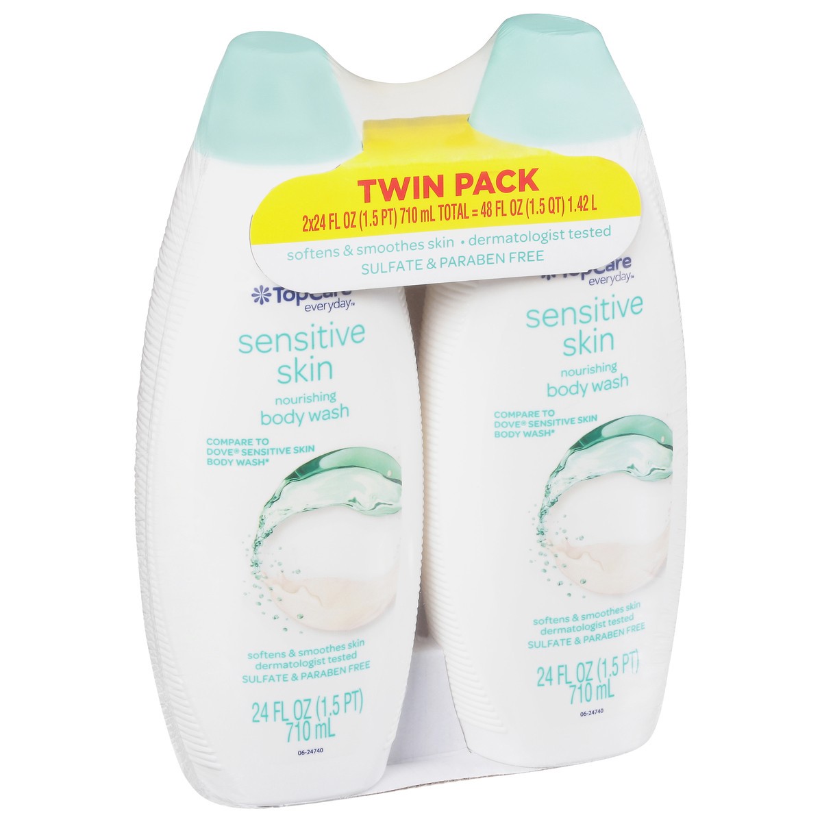 slide 15 of 15, TopCare Everyday Twin Pack Sensitive Skin Nourishing Body Wash 1 ea, 2 ct