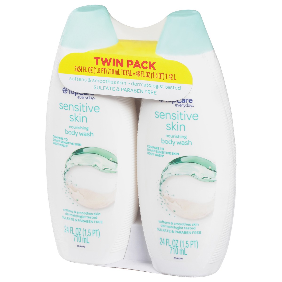 slide 12 of 15, TopCare Everyday Twin Pack Sensitive Skin Nourishing Body Wash 1 ea, 2 ct