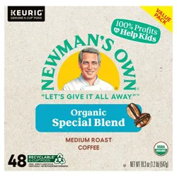 Newman's Own Organics Special Blend Keurig Single-Serve K-Cup Pods, Medium Roast Coffee, 48 Count
