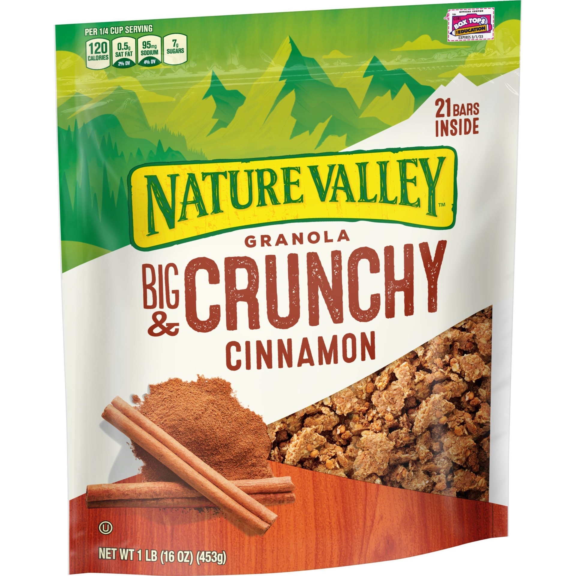slide 1 of 4, Nature Valley Big & Crunchy Cinnamon Granola, 16 oz