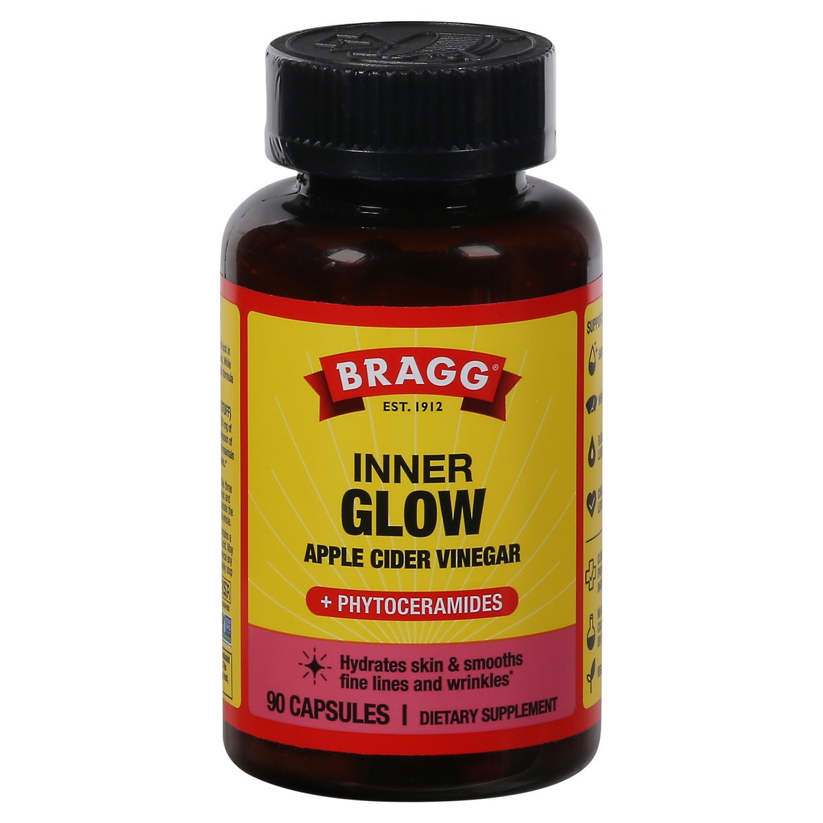 slide 4 of 13, Bragg Capsules Inner Glow Apple Cider Vinegar Apple Cider Vinegar - 90 ct, 90 ct