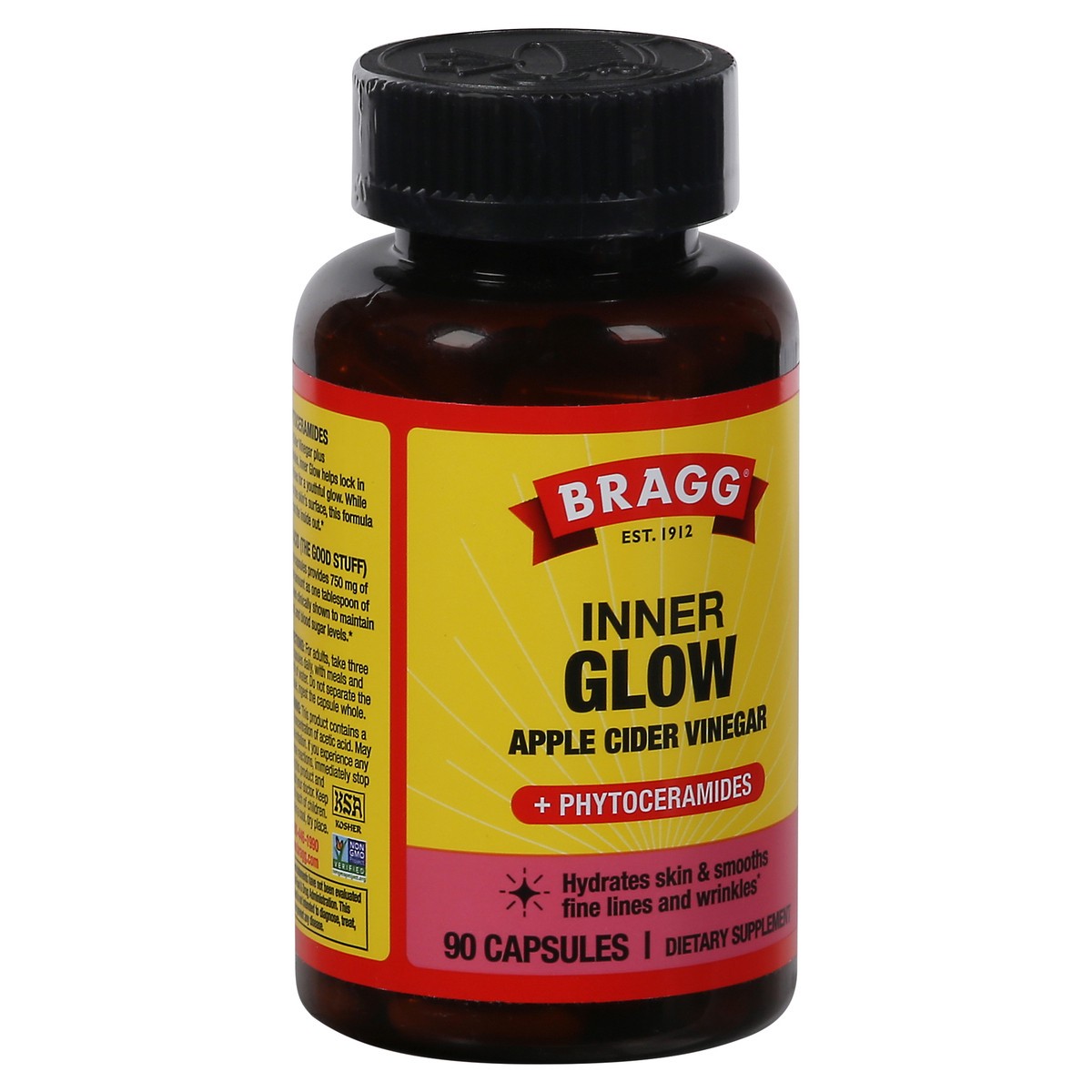 slide 5 of 13, Bragg Capsules Inner Glow Apple Cider Vinegar Apple Cider Vinegar - 90 ct, 90 ct