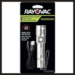 Rayovac 320 Lumens Rechargeable LED Flashlight