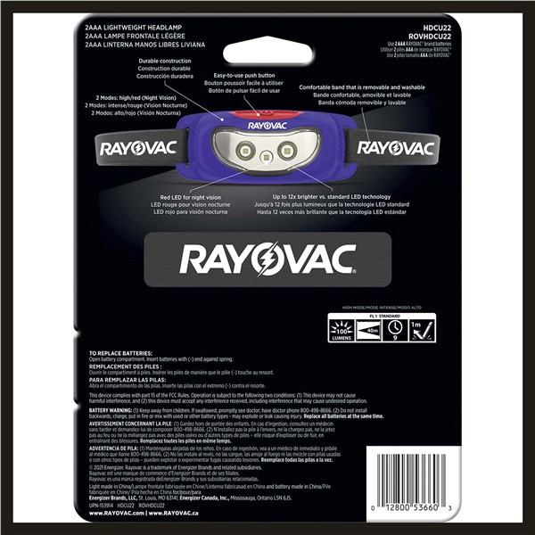 slide 2 of 5, Rayovac Universal Plus LED Headlamp, 1 ct