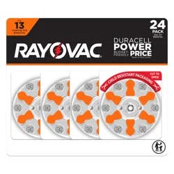 RAYOVAC Size 13 Hearing Aid Batteries (24 Pack)