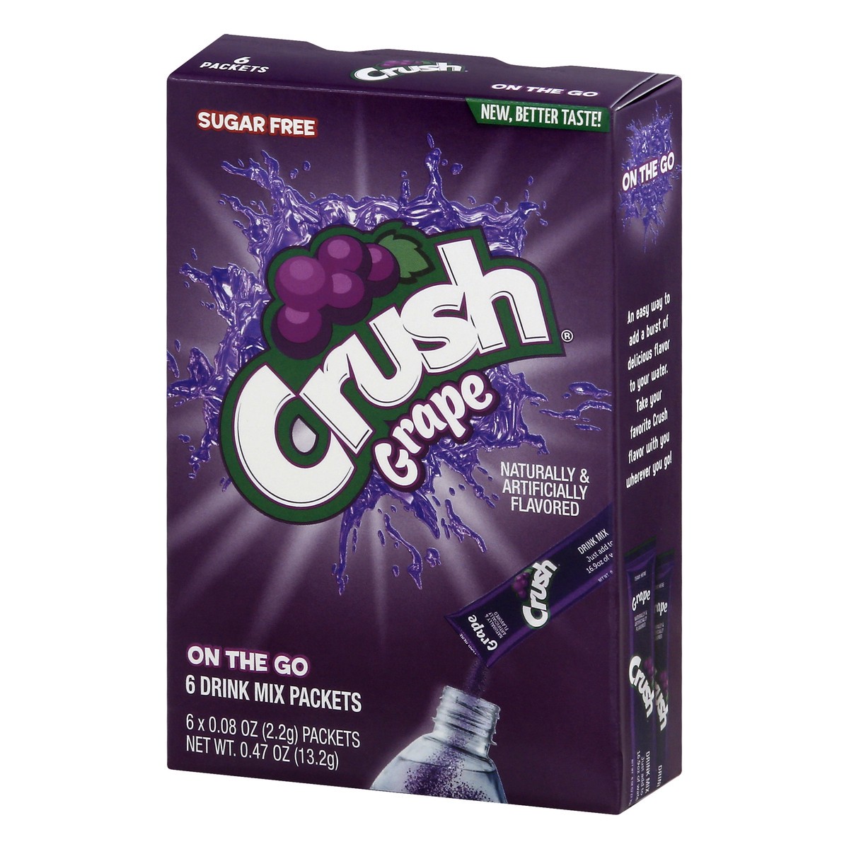 slide 3 of 9, Crush Grape Drink Mix Singles, 0.4 oz