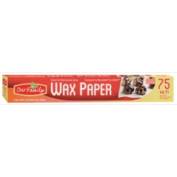 Our Family Wrap Paper Wax