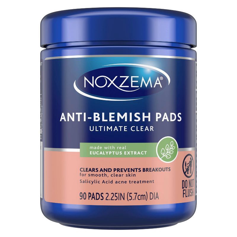 slide 1 of 8, Noxzema Ultimate Clear Anti Blemish Pads - Eucalyptus - 90ct, 90 ct