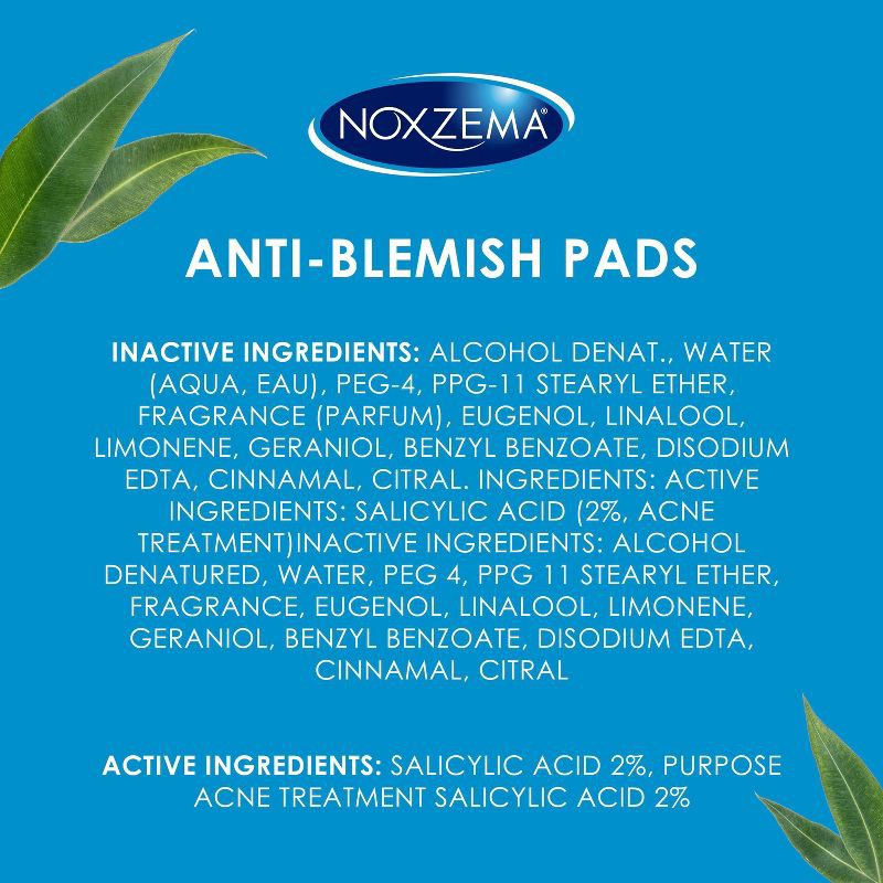 slide 5 of 8, Noxzema Ultimate Clear Anti Blemish Pads - Eucalyptus - 90ct, 90 ct