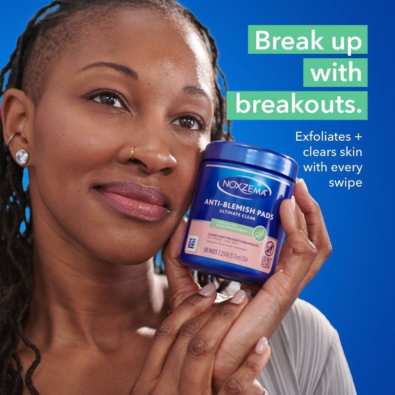slide 5 of 9, Noxzema Ultimate Clear Anti Blemish Pads - Eucalyptus - 90ct, 90 ct