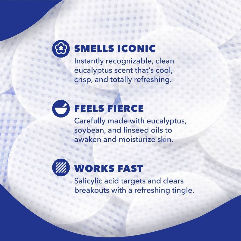 slide 6 of 9, Noxzema Ultimate Clear Anti Blemish Pads - Eucalyptus - 90ct, 90 ct